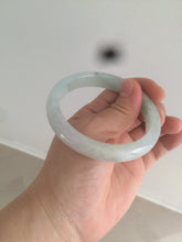 Load image into Gallery viewer, 55mm Certified type A 100% Natural super icy watery sunny green Jadeite bangle AY26-1659
