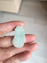 Load image into Gallery viewer, 100% Natural clear sunny green gray  jadeite jade golden fish Pendant group BP109
