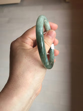 Load image into Gallery viewer, 56mm Certified Type A 100% Natural light green purple round cut Jadeite bangle PB172-4716
