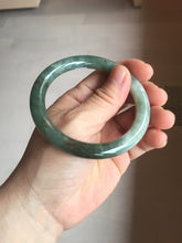 Load image into Gallery viewer, 56mm Certified Type A 100% Natural light green purple round cut Jadeite bangle PB172-4716
