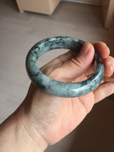 Load image into Gallery viewer, 56mm Certified Type A 100% Natural dark green blue The vines of time Jadeite Jade bangle PA61-5319

