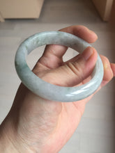 Load image into Gallery viewer, 53.7mm certificated Type A 100% Natural light green white Jadeite Jade bangle S89-7060
