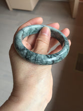 Load image into Gallery viewer, 56mm Certified Type A 100% Natural dark green blue The vines of time Jadeite Jade bangle PA61-5319
