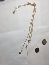 Load image into Gallery viewer, 100% natural Type A sunny green Jadeite Bead Aries Sparkle Charm Two-Layer pendant Necklace PD165
