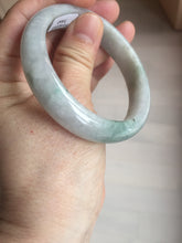 Load image into Gallery viewer, 53.7mm certificated Type A 100% Natural light green white Jadeite Jade bangle S89-7060
