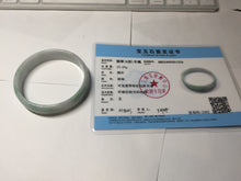 Load image into Gallery viewer, 54mm certified Type A 100% Natural sunny green yellow thin Jadeite Jade bangle AY93-1326
