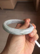 Load image into Gallery viewer, 61.5mm Certified Type A 100% Natura light green white purple Jadeite bangle X153-3825
