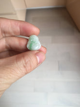 Load image into Gallery viewer, 100% Natural type A green/white small happy buddha jadeite Jade pendant necklace group BP111
