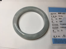 Load image into Gallery viewer, Shopify only 55.2mm Certified Type A 100% Natural light green Jadeite Jade bangle E91-9415
