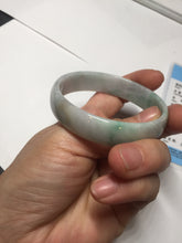 Load image into Gallery viewer, 54mm certified Type A 100% Natural sunny green yellow thin Jadeite Jade bangle AY93-1326
