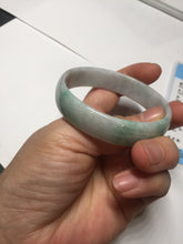 Load image into Gallery viewer, 54mm certified Type A 100% Natural sunny green yellow thin Jadeite Jade bangle AY93-1326
