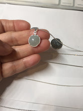 Load image into Gallery viewer, 100% natural Type A green blue Jadeite Bead &amp; Cross Layered pendant Necklace PD166
