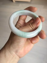 Load image into Gallery viewer, 55.5mm Certified Type A 100% Natural green white Jadeite Jade bangle BQ58-6877
