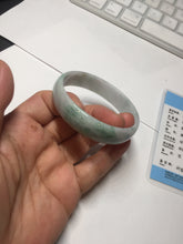 Load image into Gallery viewer, 54mm certified Type A 100% Natural sunny green yellow thin Jadeite Jade bangle AY93-1326
