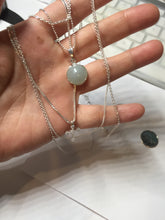 Load image into Gallery viewer, 100% natural Type A green blue Jadeite Bead &amp; Cross Layered pendant Necklace PD166
