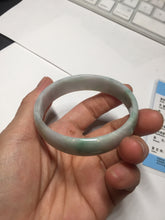 Load image into Gallery viewer, 54mm certified Type A 100% Natural sunny green yellow thin Jadeite Jade bangle AY93-1326
