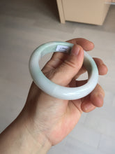 Load image into Gallery viewer, 55.5mm Certified Type A 100% Natural green white Jadeite Jade bangle BQ58-6877
