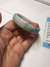 Load image into Gallery viewer, 54mm certified Type A 100% Natural sunny green yellow thin Jadeite Jade bangle AY93-1326
