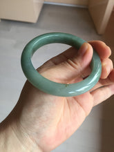 Load image into Gallery viewer, 53.2mm certified type A 100% Natural dark green/gray/yellow Jadeite Jade bangle AF96-7577
