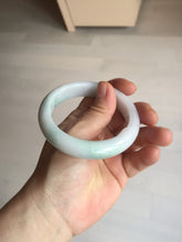 Load image into Gallery viewer, 55.5mm Certified Type A 100% Natural green white Jadeite Jade bangle BQ58-6877
