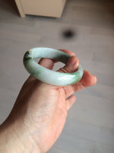 Load image into Gallery viewer, 54mm certified 100% natural Type A green/dark green/white/brown jungle camouflage color  jadeite jade bangle BG22-1726
