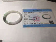 Load image into Gallery viewer, 52mm certified Type A 100% Natural sunny green yellow brown white oval Jadeite Jade bangle Q138-1727
