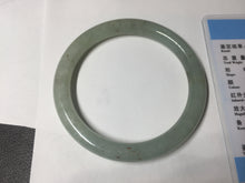 Load image into Gallery viewer, 57mm certified type A 100% Natural light green/red round cut jadeite jade bangle BM28-4509

