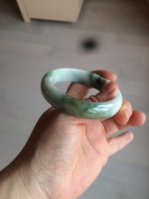 Load image into Gallery viewer, 54mm certified 100% natural Type A green/dark green/white/brown jungle camouflage color  jadeite jade bangle BG22-1726
