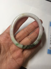 Load image into Gallery viewer, 52mm certified Type A 100% Natural sunny green yellow brown white oval Jadeite Jade bangle Q138-1727
