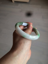 Load image into Gallery viewer, 60mm certified 100% natural type A sunny green white  jadeite jade bangle BG1-1730
