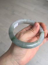 Load image into Gallery viewer, 60mm Certified Type A 100% Natural icy watery sunny green/purple/gray/brown Jadeite Jade bangle BL76-8633
