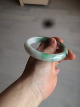 Load image into Gallery viewer, 60mm certified 100% natural type A sunny green white  jadeite jade bangle BG1-1730
