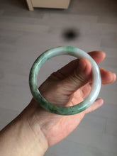 Load image into Gallery viewer, 60mm certified 100% natural type A sunny green white  jadeite jade bangle BG1-1730
