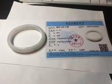 Load image into Gallery viewer, 52mm certified Type A 100% Natural sunny green/white/red oval Jadeite Jade bangle E92-0263
