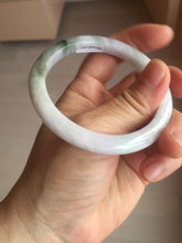 Load image into Gallery viewer, 56mm Certified Type A 100% Natural light green white purple Jadeite bangle X155-3834
