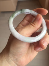 Load image into Gallery viewer, 56mm Certified Type A 100% Natural light green white purple Jadeite bangle X155-3834
