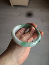 Load image into Gallery viewer, 60mm certified 100% natural type A sunny green white  jadeite jade bangle BG1-1730
