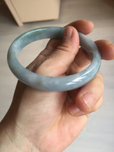 Load image into Gallery viewer, 60mm Certified Type A 100% Natural watery green purple Jadeite Jade bangle BQ57-6883
