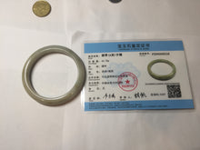 Load image into Gallery viewer, 57.5mm Certified Type A 100% Natural light green gray brown jadeite Jade bangle PD169-6318
