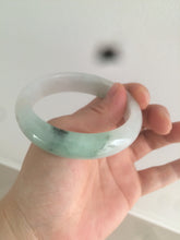 Load image into Gallery viewer, 55.6mm Certified type A 100% Natural icy watery light green Jadeite bangle AY24-1699
