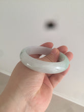 Load image into Gallery viewer, 55.6mm Certified type A 100% Natural icy watery light green Jadeite bangle AY24-1699
