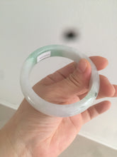 Load image into Gallery viewer, 55.6mm Certified type A 100% Natural icy watery light green Jadeite bangle AY24-1699
