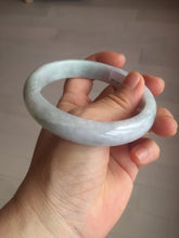 Load image into Gallery viewer, 61.5mm Certified Type A 100% Natura light green white purple Jadeite bangle X157-3819
