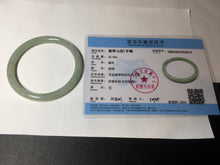 Load image into Gallery viewer, 57.8mm certified type A 100% Natural light green/red round cut jadeite jade bangle BM29-4514

