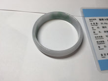 Load image into Gallery viewer, 53mm certified Type A 100% Natural sunny green light purple thin Jadeite Jade bangle AY95-1342
