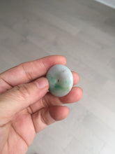 Load image into Gallery viewer, 27.8/6.1mm Type A 100% Natural sunny green light purple red Jadeite Jade Safety Guardian Button donuts Pendant group BP108
