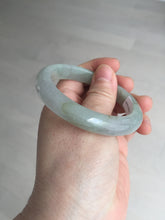 Load image into Gallery viewer, 53mm 100% natural certified icy watery light green/gray jadeite jade bangle BL69-8662
