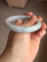 Load image into Gallery viewer, 59.1mm Certified Type A 100% Natura light green white purple slim Jadeite bangle X158-3832
