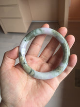 Load image into Gallery viewer, 58.8mm Certified Type A 100% Natural earthy brown green purple yellow jadeite Jade bangle  PB162-1102
