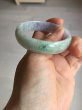 Load image into Gallery viewer, 50.5mm 100% natural Type A sunny green/purple jadeite jade bangle BP14
